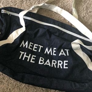 New Meet Me at the Barre Workout Bag